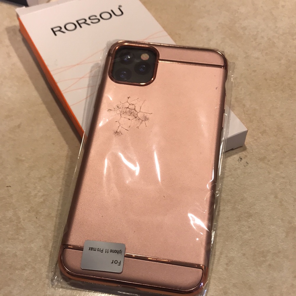 NEW rose gold case for IPhone 11 Pro Max with Mark
